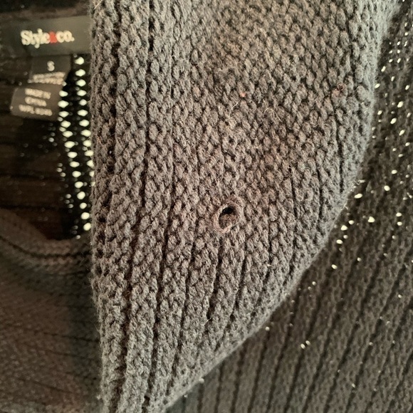 NWT Style & Co. Cowl Neck Solid Dolman Sweater - Picture 4 of 5